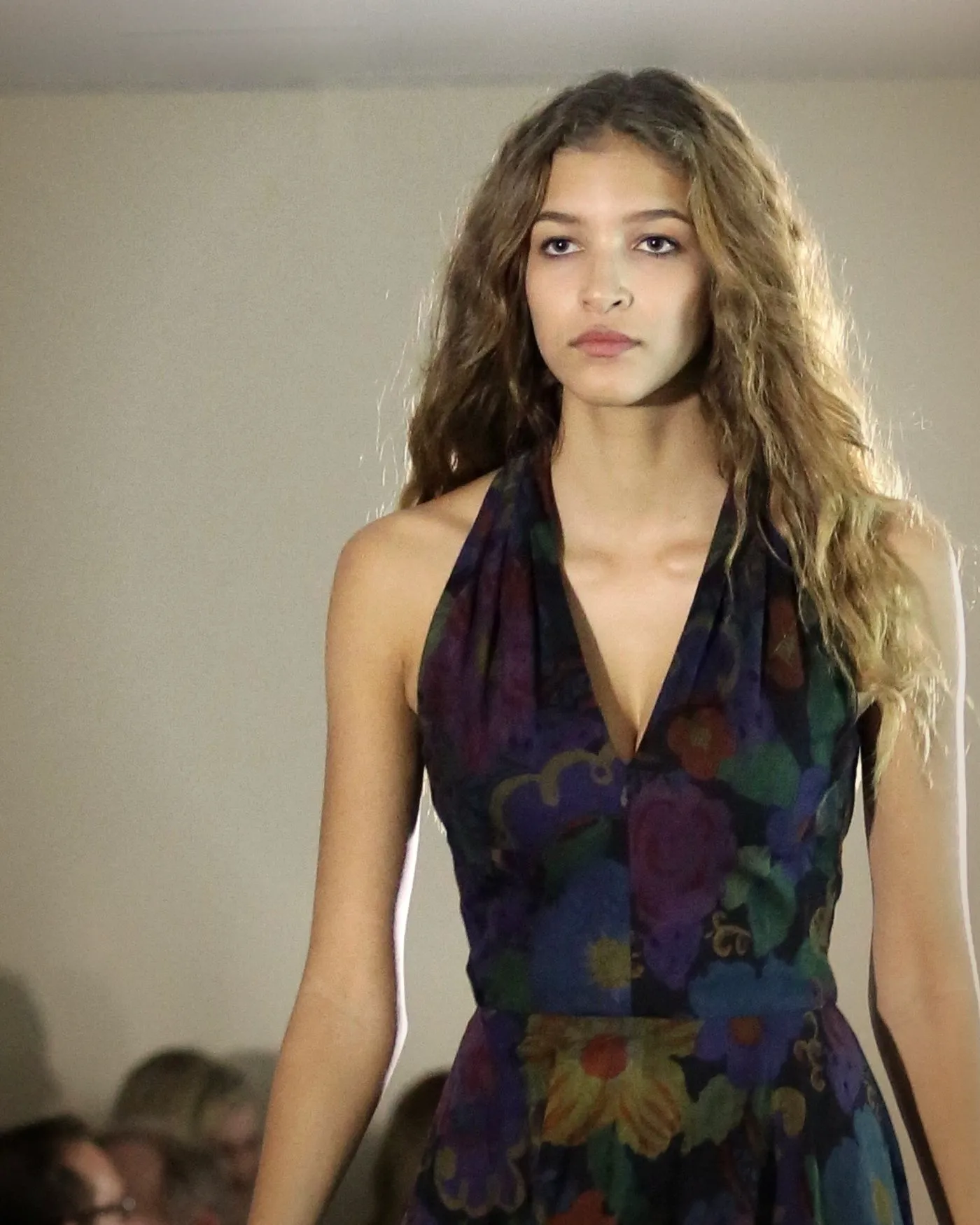 Floral silk maxi dress — Kites by Carla Manuel runway, November 2016