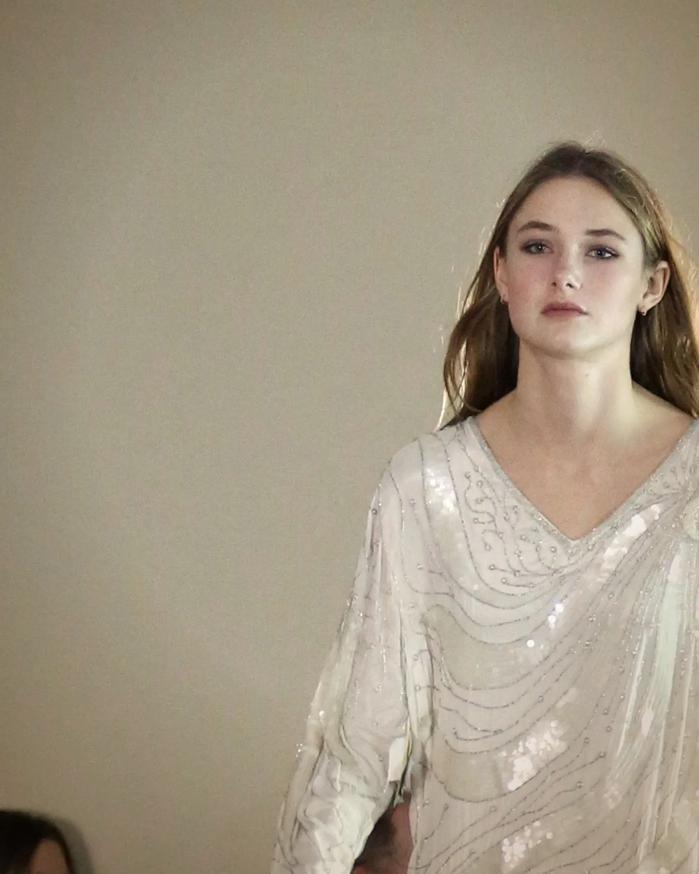 White sequin dress — Kites by Carla Manuel runway, November 2016
